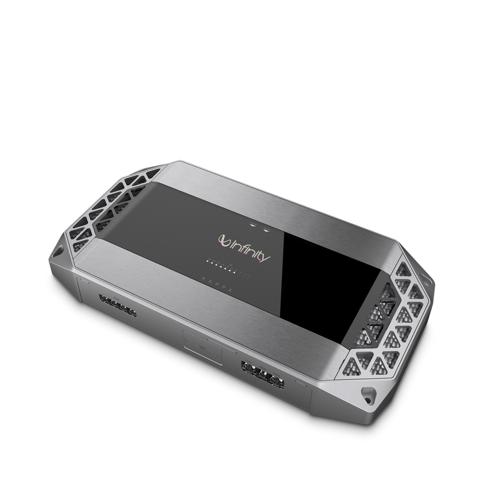 K1000 - Silver - High-performance mono car audio subwoofer amplifier - Hero